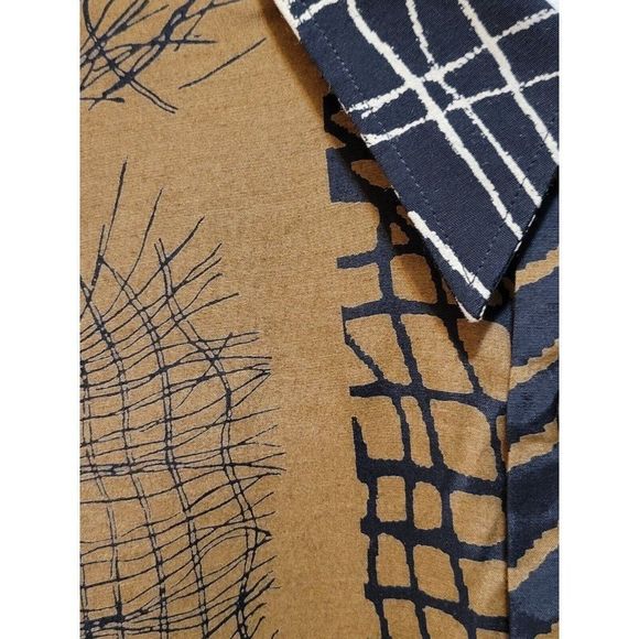 Yashi Yamamuri Mens Short Sleeve  Rayon Shirt Made in Italy  Size M #965 - Picture 7 of 7